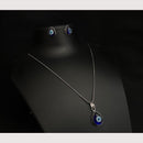 Akruti Collection Evil Eye Charm Stylish Chain Pendent Set 