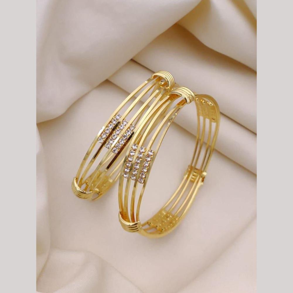 Akruti Collection Elegant Austrian Stone Bangles Set