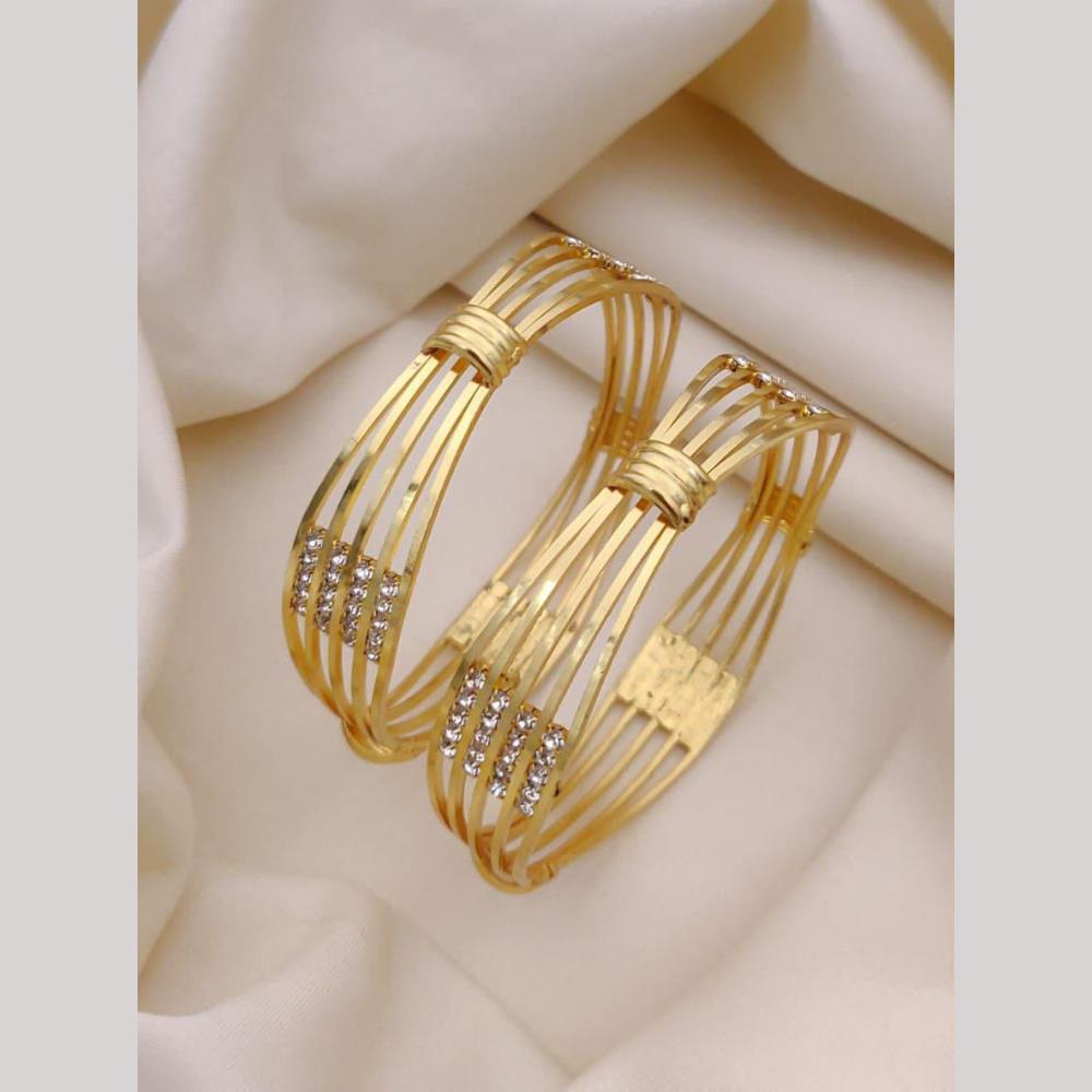 Akruti Collection Elegant Austrian Stone Bangles Set