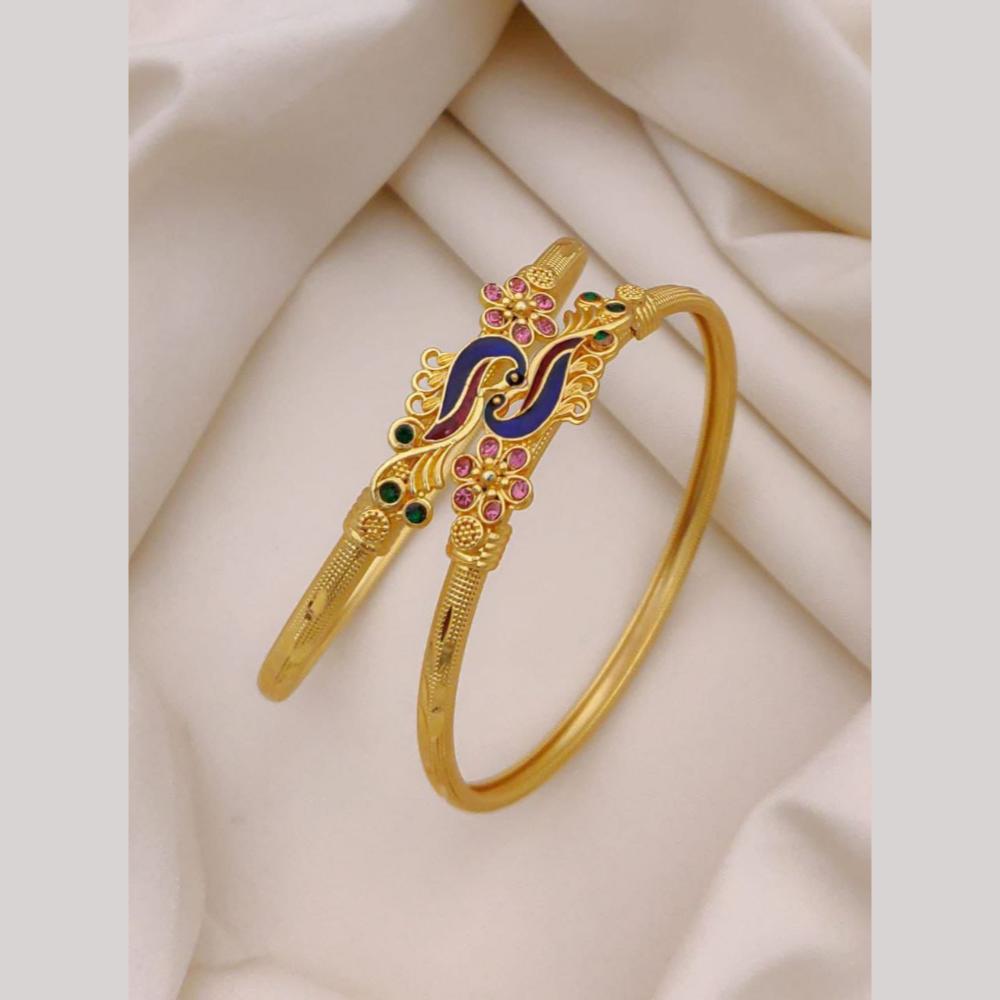 Akruti Collection Elegant Meenakari Bangles Set