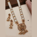 Akruti Collection Pota Stone Pearl Long Necklace