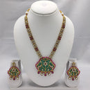 Akruti Collection Kundan Stone Long Necklace Set