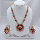 Akruti Collection Kundan Stone Long Necklace Set