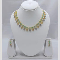 Akruti Collection Sparkling American Diamond Necklace Set