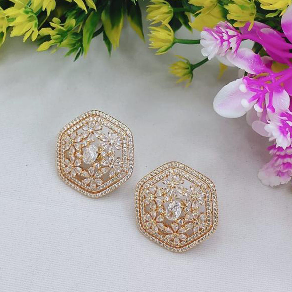 Akruti Collection Lightweight Stud Earrings Party Wear Fashion Jewelry