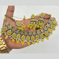 Akruti Collection Traditional Kundan Necklace Set For Wedding Wear