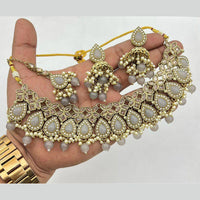Akruti Collection Traditional Kundan Necklace Set For Wedding Wear