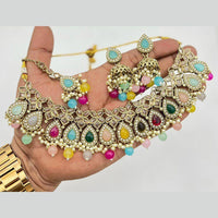 Akruti Collection Traditional Kundan Necklace Set For Wedding Wear