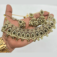 Akruti Collection Traditional Kundan Necklace Set For Wedding Wear