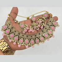 Akruti Collection Traditional Kundan Necklace Set For Wedding Wear