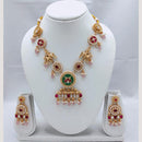 Akruti Collection Premium Kundan & Pearl Necklace Jewelry for Weddings