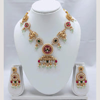 Akruti Collection Premium Kundan & Pearl Necklace Jewelry for Weddings