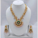 Akruti Collection Premium  Pota & Pearl Necklace Set for Every Occassions
