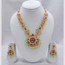 Akruti Collection Premium  Pota & Pearl Necklace Set for Every Occassions