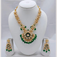 Akruti Collection Premium  Pota & Pearl Necklace Set for Every Occassions
