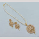 Akruti Collection Royal Radiance Pota Stone And Pearl Necklace Set