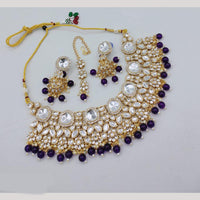 Akruti Collection Royal Radiance Kundan Stone And Pearls Necklace Set