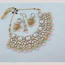 Akruti Collection Royal Radiance Kundan Stone And Pearls Necklace Set