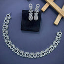Akruti Collection Dazzling Sparkle American Diamond Necklace Set