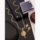 Akruti Collection Elegant Glam Pota And Austrian Chain Pendant Set