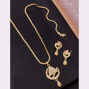 Akruti Collection Elegant Glam Pota And Austrian Chain Pendant Set
