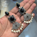 Akruti Collection Timeless Beauty Pota Stones And Pearls Jhumki Earrings
