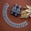 Akruti Collection Dazzling Sparkle American Diamond Necklace Set