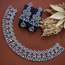 Akruti Collection Dazzling Sparkle American Diamond Necklace Set
