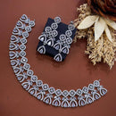 Akruti Collection Dazzling Sparkle American Diamond Necklace Set
