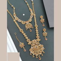 Akruti Collection Cultural Grace Pota Stone And Meenakari Necklace Set