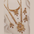 Akruti Collection Ethnic Beauty Pota Stone And Meenakari Necklace Set 
