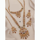 Akruti Collection Ethnic Beauty Pota Stone And Meenakari Necklace Set 