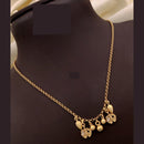 Akruti Collections Elegant Charm with Floral and Bells Necklace 
