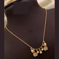 Akruti Collections Elegant Charm with Floral and Bells Necklace 