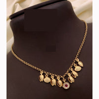 Akruti Collections Pota and Leaf Drop Design Mangalsutra 
