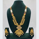 Akruti Collection Traditional Pota And Pearl Long Necklace Set Festive Wear Jewelry For Women 