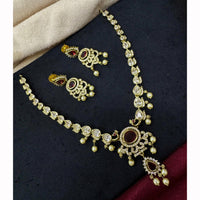 Akruti Collection Royal Crystal And Austrian Stone Necklace Set