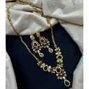 Akruti Collection Designer Sparkling American Daimond Necklace Jewellery Set