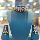 Akruti Collection 2 Tone Royal Kundan And Austrian Choker Necklace Set
