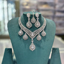 Akruti Collection Radiant Glow Modern American Daimonds Necklace Set