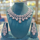 Akruti Collection Radiant Glow Modern American Daimonds Necklace Set