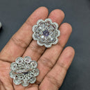 Akruti Collection Rhodium Plated Crystal And Austrian Stone Stylish Ring