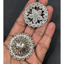 Akruti Collection Rhodium Plated Crystal And Austrian Stone Stylish Ring