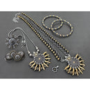 Akruti Collection Royal 2 Tone Plated Ethnic Combo Set