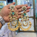 Akruti Collection Classic Kundan Stone And Ghungroo Kashmiri Long Dangler Earrings