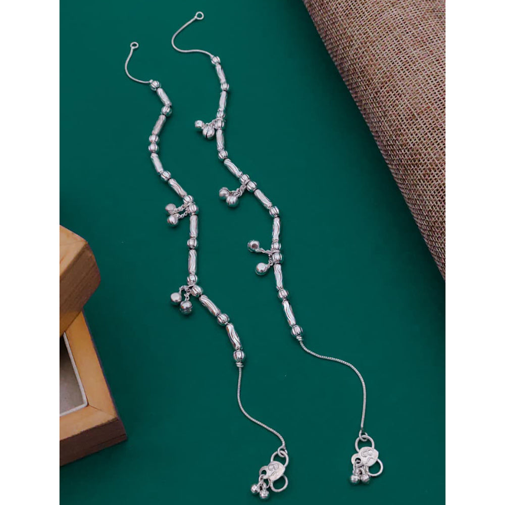 Akruti Collection Boho Style Oxidised Ghungroo Payal \ Anklet