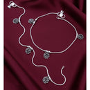 Akruti Collection Boho Style Oxidised Payal \ Anklet 