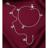 Akruti Collection Boho Style Oxidised Payal \ Anklet 