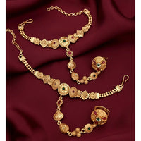 Akruti Collection Royal Pota Stone Designer Hand Harness