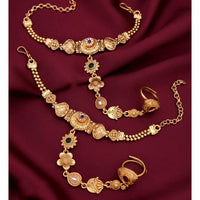 Akruti Collection Royal Pota Stone Designer Hand Harness